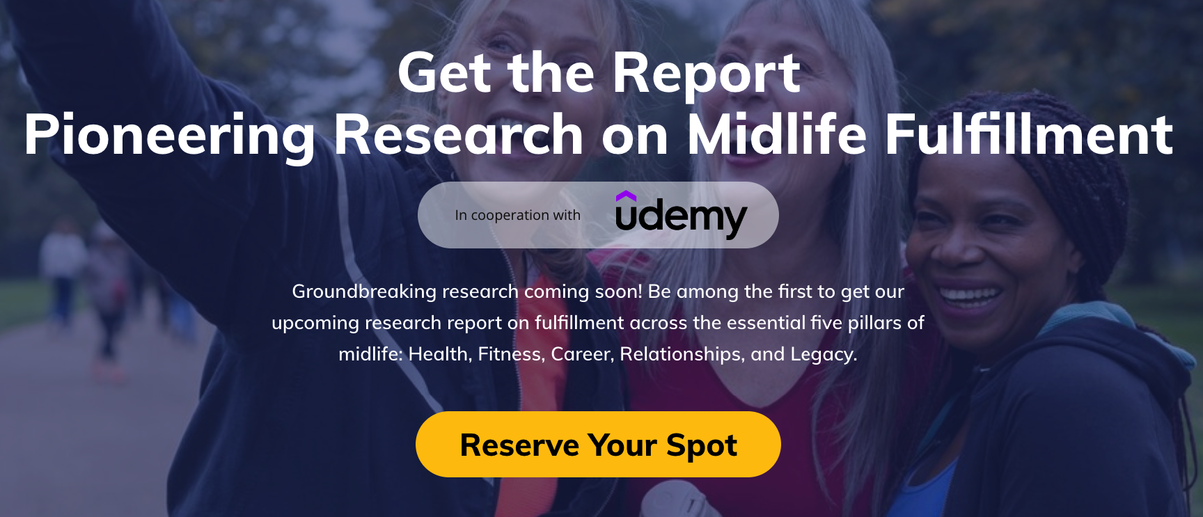 Reserve Your Spot | Receive Midlife Fulfilled Report 2024